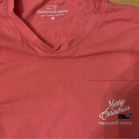 Vineyard Vines “Merry Christmas” Long Sleeve Tee Sz.M - Picture 3 of 3